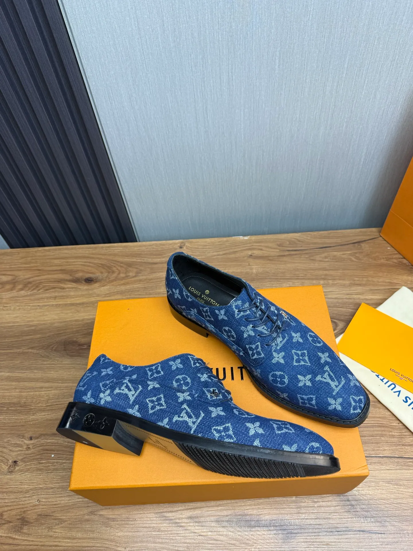 Factory 720💰 LV. Men's business casual leather shoes, all made of imported original brand leather, just to create a more comfortable wearing experience, original non-slip and wear-resistant outsole ✔️16-45 (38.45 non-refundable)